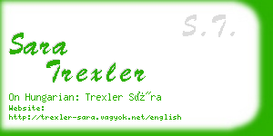 sara trexler business card